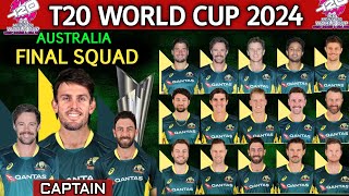 ICC World Cup 2024 Australia Team Squad  Australia T20 Squad for World Cup 2024  AUS T20 SQUAD [upl. by Lunette]