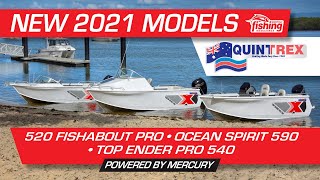 Launched  Quintrex 2021 Top Ender Ocean Spirit Fishabout with Mercury Outboards [upl. by Shaner]