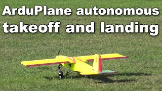 ArduPlane autonomous takeoff and landing [upl. by Dorran714]