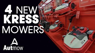 4 NEW Kress Robotic Mowers for 2023 [upl. by Ahsihat]