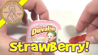 Duvalin Bi Sabor Ricolina  Strawberry and Vanilla Flavor  Mexican Candy Tasting [upl. by Terra]