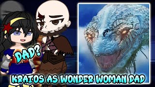 Justice League react to Kratos as wonder woman dad Part 7 GOW gacha react [upl. by Einafats]