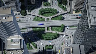 😎 The Traffic DESTROYER for Your Downtown  Cities Skylines 2  Interchange Tutorial [upl. by Euqenimod]