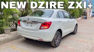 NEW DZIRE ZXI PLUS TOP MODEL FEATURES LOADED  Maruti Suzuki Dzire Top Model 2023 White Colour [upl. by Neltiac]