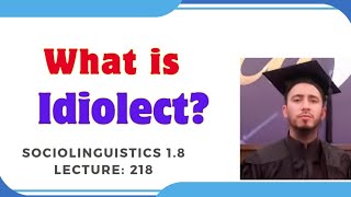 What is IdiolectBy Muhammad Alamgir [upl. by Ahasuerus941]