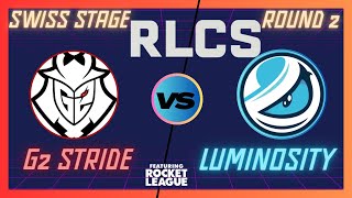 2024 RLCS Open Qualifier 1 Swiss Stage Round 2  LUMINOSITY GAMING vs G2 STRIDE  Full Game Replay [upl. by Arreik252]