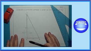 COSTRUZIONE TRIANGOLO RETTANGOLO DATI I CATETI 263 [upl. by Caprice18]