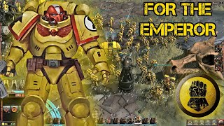 Imperial Fists amp Black Consuls vs Orks  HUGE 3v3 Battle Gameplay  Warhammer 40k Dawn of War 3 [upl. by Anilah]