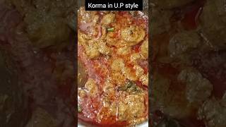 Chicken Korma recipe  instant chicken Korma in U P style  on youtube video food [upl. by Niwroc]