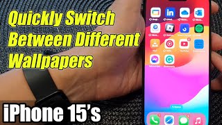 iPhone 15 Pro Max  How to Change Wallpaper on Lock Screen amp Home Screen  iPhone 15 Pro [upl. by Jone]