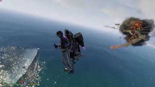 GTA Online Thruster vs Oppressor MkII 2 [upl. by Eadahs685]