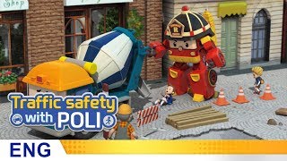 Trafficsafety with Poli  23Things to remember around construction sites [upl. by Atinev]