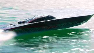 Outerlimits SV40 Powerboat on RAILS 2400 HP [upl. by Sergo]