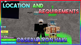 How to get OBSERVATION HAKI v1 Further explanation 『 Blox Fruit 』 [upl. by Atnuahc]