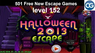 Walkthrough 501 Free New Escape Games level 152  Halloween 2013 escape  Complete Game [upl. by Hadik]