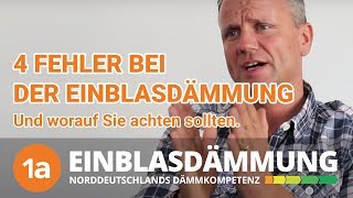 4 Fehler bei Einblasdämmung  1aEinblasdämmungde ✆0511  91160838 [upl. by Helfand109]