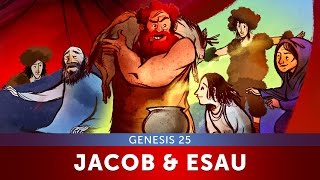 Jacob and Esau  Genesis 25  Bible Story and Sunday School Lesson for kids  Sharefaithkidscom [upl. by Harihs]