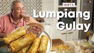 Lumpiang Gulay Recipe that you can use to start your food business  Chef Tatung [upl. by Bonny]