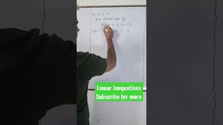 Linear Inequations for ICSE Class 10 icseclass10maths 2023boardexam viralshort mathsforallexams [upl. by Aivatal]