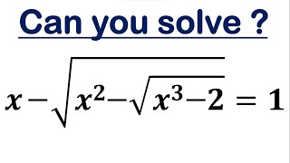 Radical Equation Solved with The Remainder Theorem [upl. by Ulla]