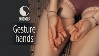 Making Gesture Hands for BJD  Ball Jointed Dolls from scratch to final result by Sofie Dolls [upl. by Zobkiw854]