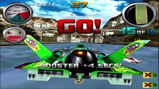 Hydro Thunder Gameplay PS2  All Playable Tracks [upl. by Roanna]