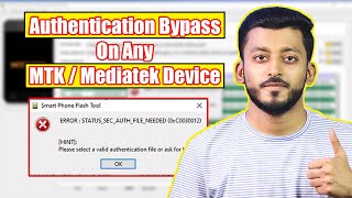 How to Authentication Bypass In Any MTK  Mediatek Device। SP Flash Tool Error Soved। Hard Brick Fix [upl. by Eyahs]