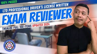 LTO EXAM REVIEWER FOR PROFESSIONAL DRIVERS LICENSE 2024 TAGALOG  FULL 100 ITEMS 100 PASSED [upl. by Ajin308]