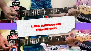 Like A Prayer Madonna guitar cover song [upl. by Ilime457]