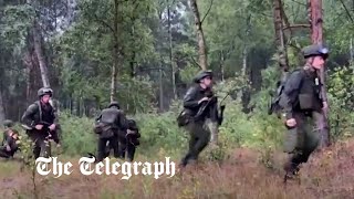 Wagner group prepare to train Belarusian troops near Polish border [upl. by Nwahsear]