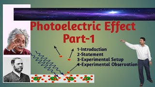 Photoelectric Effect Part1Introduction Statement Experimental Setup and Observations [upl. by Hinkle]