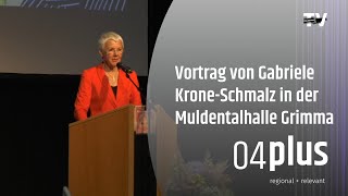 Russland – und wie weiter Gabriele KroneSchmalz hält Vortrag in der Muldentalhalle [upl. by Tzong]