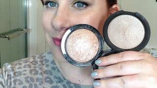 MAC Mineralize Skinfinish Soft and Gentle Vs Becca Shimmering Skin Perfector in Opal [upl. by Loux515]