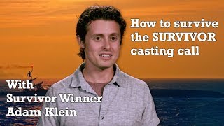 Survivor Audition Advice from Survivor Winner Adam Klein Interview [upl. by Enelhtak514]