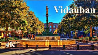 VIDAUBAN🌞Ville du Var  Visite des villes et villages Français 4K [upl. by Kcirdla]