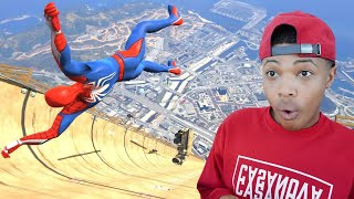 GTA 5  Epic RagdollsSpiderman Compilation Euphoria Physics Fails Jumps Funny Moments 2 [upl. by Odie]