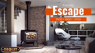 DROLET – Escape 1200  Fox  Spark II  Deco Nano Wood Stoves [upl. by Meehaf]