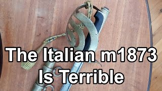 This sword is terrible 1873 Italian Cavalry Officers Sword [upl. by Yrocal]