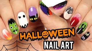 10 Halloween Nail Art Designs The Ultimate Guide 2018 [upl. by Knepper88]