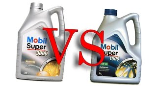 Mobil 5w40 super 3000 x1 vs Mobil 15w40 super 1000 x1 cold oil test 24°C synthetic vs mineral [upl. by Nnyleuqaj]