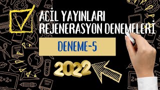 ACİL YAYINLARI REJENERASYON DENEMELERİ Deneme5 [upl. by Ahsratal973]