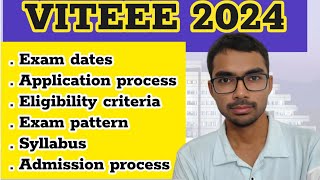 viteee exam information 2024  complete information viteee exam [upl. by Efinnej610]