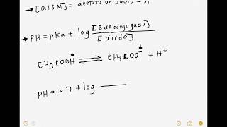 Calcular el PH de disoluciones Amortiguadoras Paso a paso [upl. by Rimaj889]