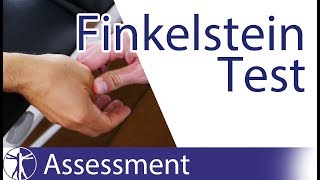 Finkelstein Test  De Quervains Tenosynovitis [upl. by Elinad]