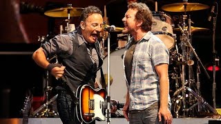 Bruce Springsteen w Eddie Vedder  Highway To Hell  live  Brisbane Ent Centre 2014 [upl. by Yevi11]