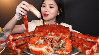 SUB역대급 꽉 찬 속살 45Kg 대왕 킹크랩 먹방🦀 고소한 내장에 밥까지 비벼서 마무으리 GIANT KingCrab MukbangASMR [upl. by Sholeen]