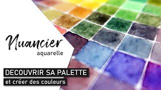 TUTO AQUARELLE Faire un nuancier pour apprendre à mélanger les couleurs [upl. by Hightower232]