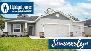 Summerlyn home plan by Highland Homes  Florida New Homes for Sale [upl. by Reilamag]