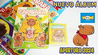 Álbum CAPIBARA de Woow Stickers Revisión álbum y Apertura extrema 50 sobres [upl. by Rosaline]