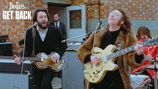 quotTraveling on the One After 909quot Official Clip  The Beatles Get Back  Rooftop Concert [upl. by Azyl34]